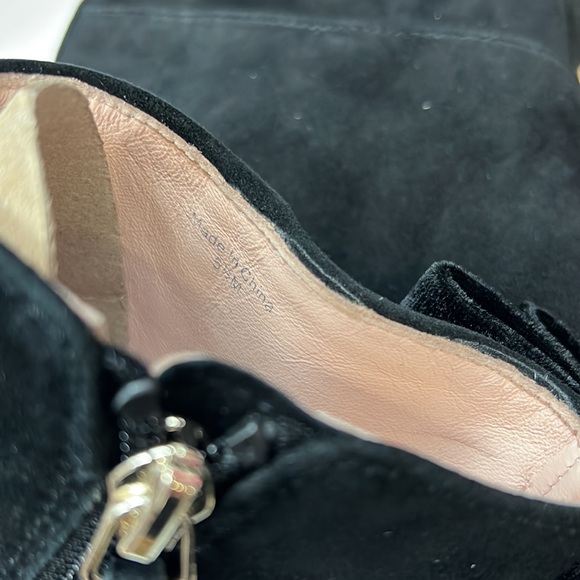 NWT,Kate Spade Donella Suede Leather Ankle Bow Boots,black - Picture 17 of 17